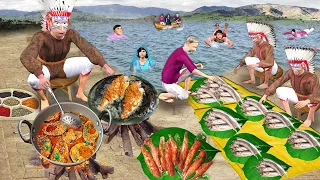 Narmada River Adivasi Machli Ka Bhojan Fish Fry Curry Street Food Hindi Kahaniya Hindi Moral Stories