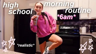 6am high school morning routine *productive + realistic* 🌟🎀