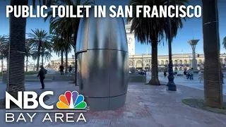 Have You Seen the Metallic Pod in SF? It's a New Self-Cleaning Public Toilet