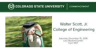 Walter Scott, Jr. College of Engineering Commencement - Colorado State University