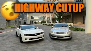 CUTTING UP ON THE HIGHWAY IN MY 2013 CAMARO *POV DRIVE*