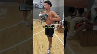 Kiyan Anthony was talking TRASH 🤬 #basketball #nba #kiyananthony