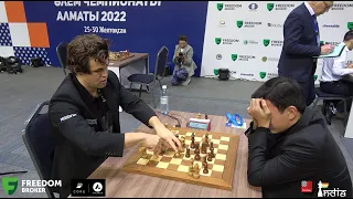 The agony of losing to Magnus Carlsen | Carlsen vs Madaminov | World Blitz 2022