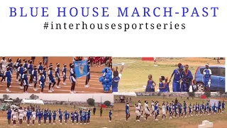 BLUE HOUSE MARCH-PAST ¦¦¦ Inter-House sport day series with The Amazon Deb