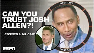 Stephen A. & Dan Orlovsky GOT AT IT about Josh Allen’s trust levels! | First Take