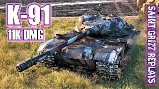 WoT K-91 Gameplay ♦ 11k Dmg 6 Frags ♦ Medium Tank Review