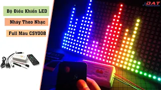 Bộ Điều Khiển LED Nháy Theo Nhạc Full Màu CSY008 | Điện tử DAT