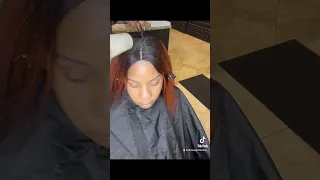 💡 How to do an Illusion Part quick weave bob 📝 #orlandohairstylist  #Orlandosalon #protectivestyle