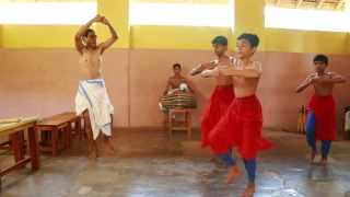 Kathakali [Class For Kathakali At Kerala Kalamandalam. Thrissur, Keral. India]