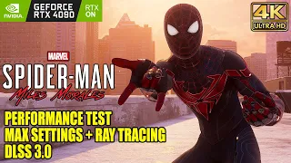 Spider-Man: Miles Morales (PC) Max Settings & Ray Tracing DLSS 3 4K Gameplay | RTX 4090 ✔