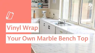 How to vinyl wrap your kitchen benchtop