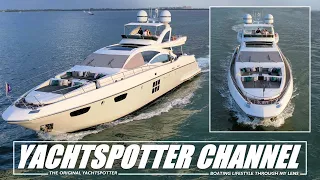 THE YACHTSPOTTER CHANNEL | AZIMUT 103 | MIAMI | HAULOVER INLET | MIAMI RIVER | KEY BISCAYNE | USA