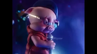 Porkypig says the N word while rapping space jam