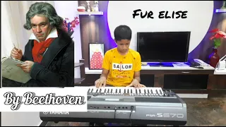 Beethoven's - Für Elise keyboard Cover by S VARUN