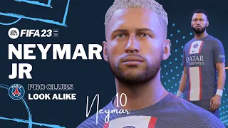 FIFA 23 -  NEYMAR JR Pro Clubs Look alike Build Be A Pro | PSG & Brazil Tutorial