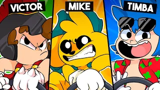 ¡MIKE vs INVICTOR vs TIMBA vs RAPTOR! 😂😝 CARRERA de TRAMPAS en TEAM SONIC RACING