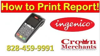 How to view and print a report on the ingenico