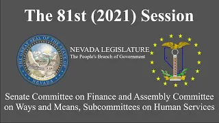 3/18/2021 - Senate Finance and Assembly Ways and Means, Subcommittees on Human Services