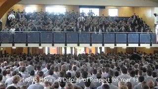 PNBHS Haka -  A Display of Respect for Year 13