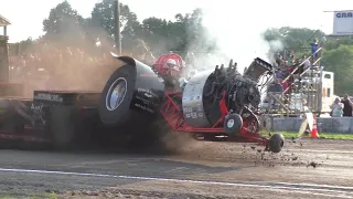 Wild Action Packed PPL 5 Class Truck And Tractor Pull At Bel Air