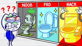 "Pick-a-Poo" | Don't Choose The Wrong Restroom | Max's Puppy Dog Cartoons @MaxsPuppyDogOfficial