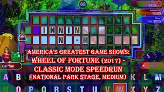 Wheel of Fortune (2017) - Classic Mode Speedrun (National Park Stage, Medium)