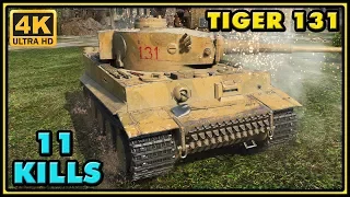 World of Tanks | Tiger 131 - 11 Kills - 4K Damage Gameplay