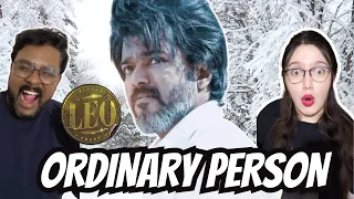 LEO - Ordinary Person Lyric REACTION | Thalapathy Vijay | Lokesh Kanagaraj | Anirudh Ravichander