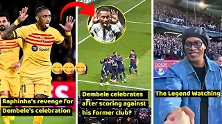 Raphinha countered Ousmane Dembele's celebration with Neymar's in front of PSG fans