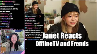 [Janet Reacts] Bye Cya Later! 👋 Reacting to My Dancing Clip in OfflineTV & Friends! 💃😲