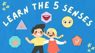 Learn the 5 Senses: Hear, Touch, Sight, Taste and Smell. ESL Kids