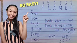 HOW TO PLAY FLAMES? HOW TO FLAMES? PAANO MAG-FLAMES? PAANO MAGLARO NG FLAMES?🤔 FLAMES GAME TUTORIAL