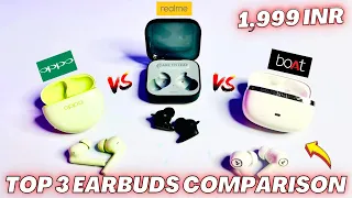 Top 3 Best Earbuds Under 2000 | Boat Nirvana ION Vs Oppo Enco Buds 2 Vs Realme Buds 3S