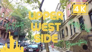 [4K] NYC Walking Tours | Upper West Side 🚖  Brownstone Lined Streets, The Dakota, Central Park