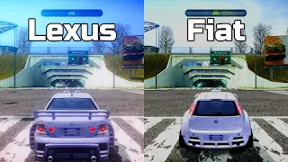 NFS Most Wanted: Lexus IS 300 vs Fiat Punto - Drag Race