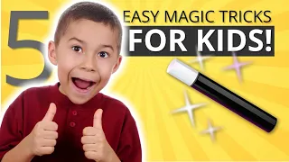 Learn Five Easy Magic Tricks for Kids - Vanish, Money, Levitation and More #easymagictricksforkids