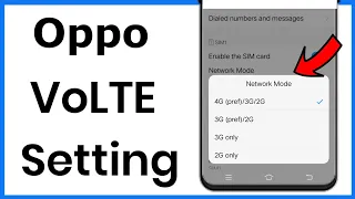 Oppo Mobile Volte Setting | How To Change Volte Settings In Oppo