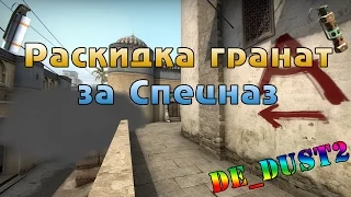 De_Dust2 Раскидка гранат за Спецназ[CS:GO]