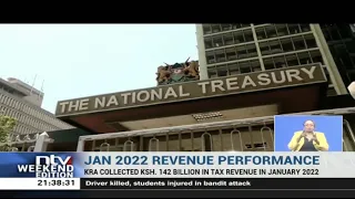 KRA collected KSh. 142 billion in tax revenue in January 2022