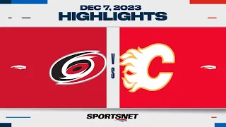 NHL Highlights | Hurricanes vs. Flames - December 7, 2023