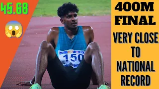 400m Men Final | Amoj was very close to the national record ! 61st Interstate Senior Athletics 2022