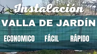 🚧como COLOCAR una VALLA DE JARDÍN🌸. ECONOMICO🤑 y FÁCIL✔️. 😲TE SORPRENDERA!!!😲