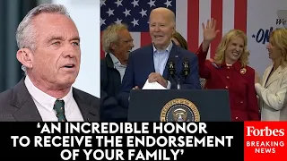 President Biden Holds Campaign Event After Kennedy Family Members Endorse Him Over Relative RFK Jr.