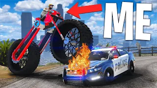 Trolling Cops with Monster Motorcycle.. GTA 5 RP