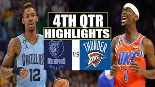 Oklahoma City Thunder  VS Memphis Grizzlies 4TH QTR Highlights | March 10 | 2024 NBA Season