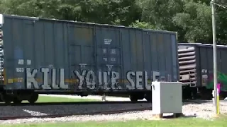 Kill YourSelf boxcar on NS 356, NB.