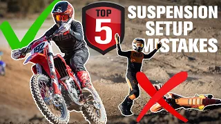 Top 5 Dirt Bike Suspension Setup Mistakes & How to Fix Them!