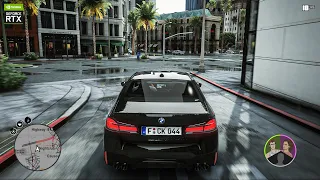 GTA 6 Graphics? 2022 BMW M5 Competition F90 - Real Engine Sound! Ultra Realistic Graphics MOD