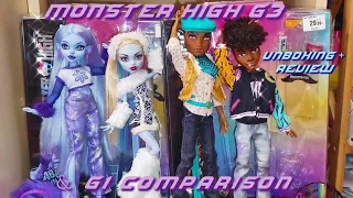 MONSTER HIGH G3 Abbey & Clawd! || UNBOXING, REVIEW & G1 comparison ||Ugly Burnt Doll