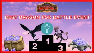 TOP 5 BEST Dragons For Battle Event - School Of Dragons Gameplay!